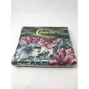 Vintage Camelot 3 Piece Twin Bedding Sheet Set Floral Cotton Blend